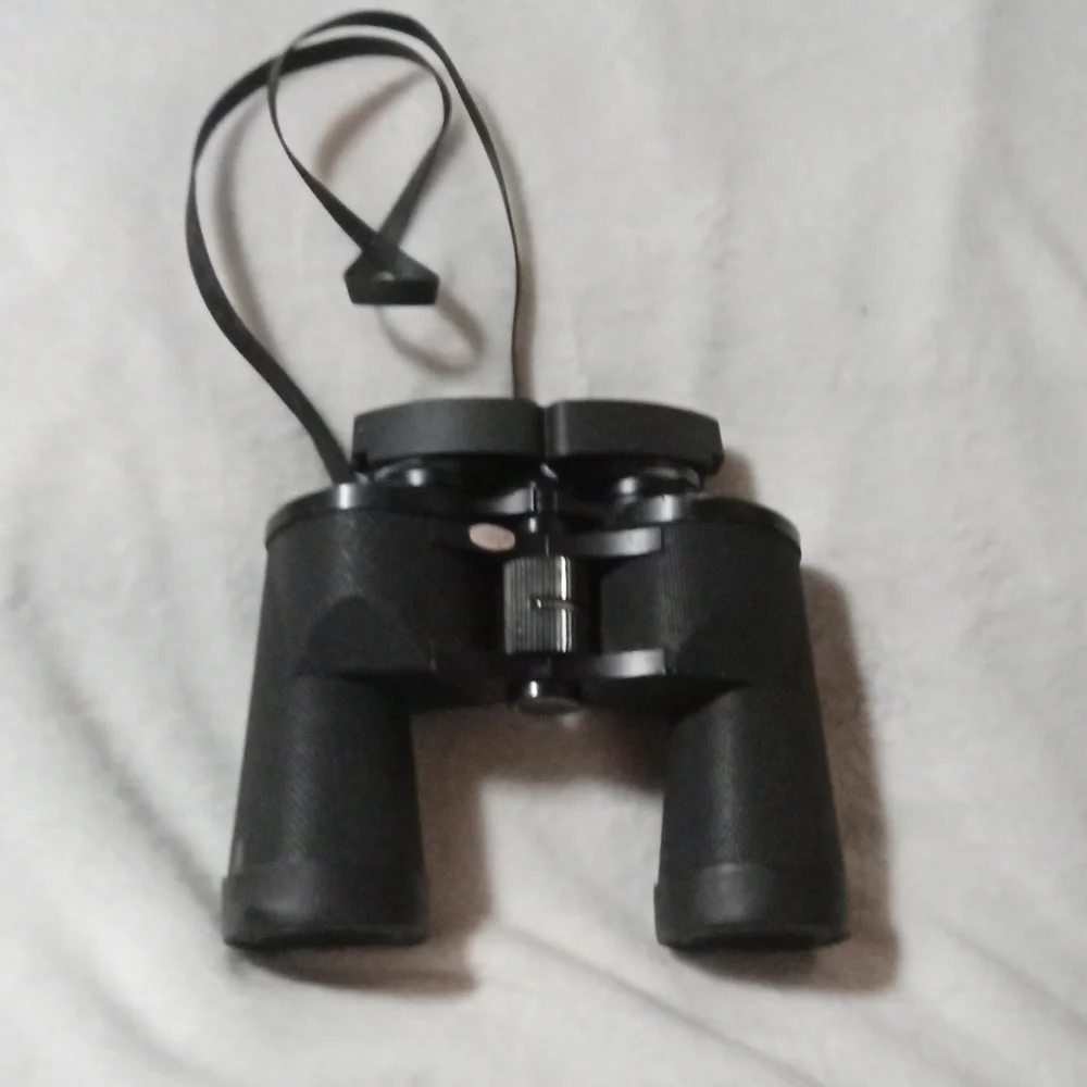 Vintage Tasco World Class Wide Angle Binoculars With Original Case & Lens Covers
